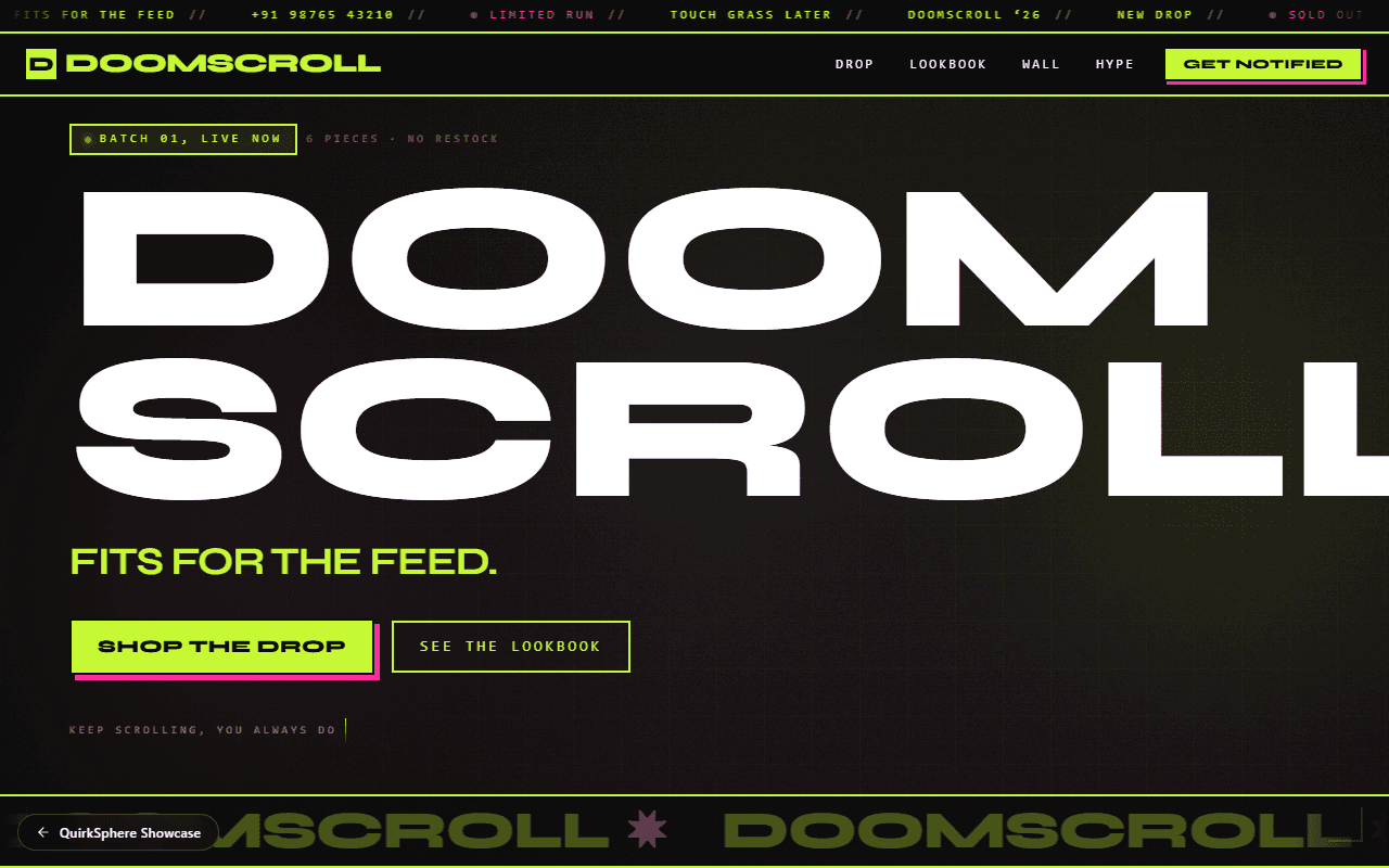 Doomscroll demo site